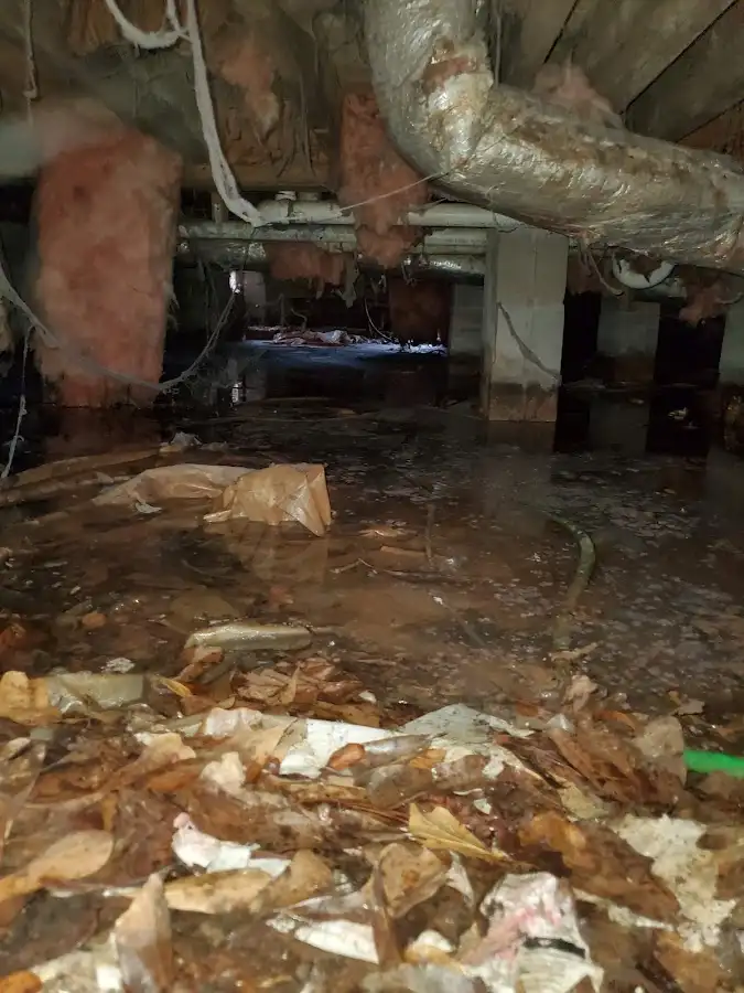 Crawl space flood assessment for Commercial Water Damage Restoration in Conemaugh