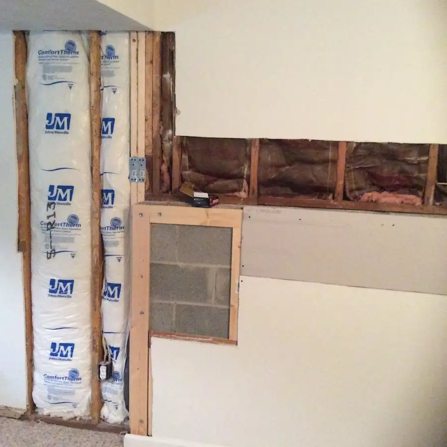 Wall insulation replacement during Contents Cleaning & Restoration in Conemaugh